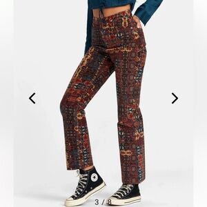 RVCA Groove Corduroy Pants in Wine